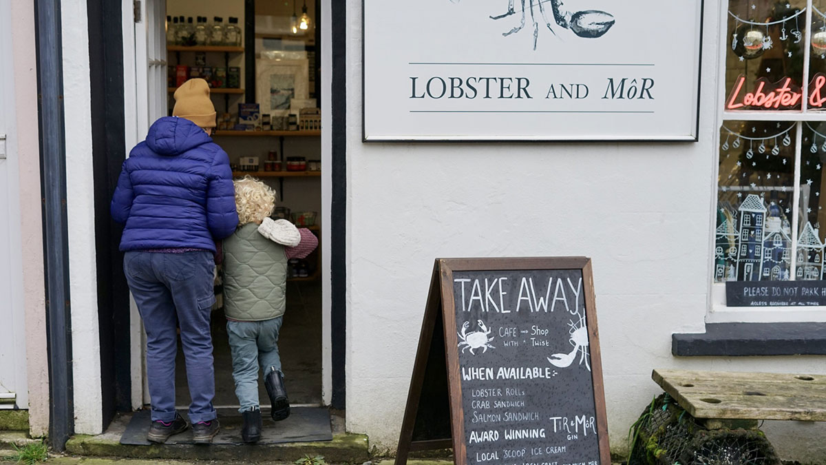 Take away and shop